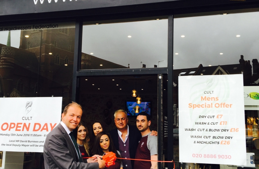 David Burrowes MP opens new Palmers Green business